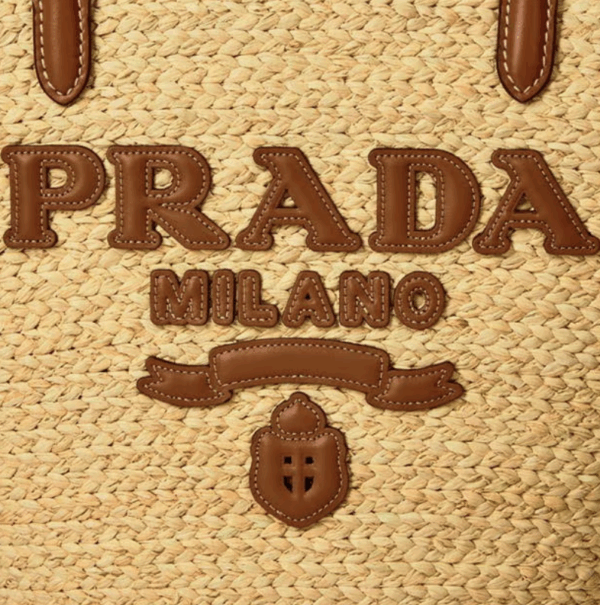PRADA Women's Raffia Logo Tote Bag OR £800 CASH! - Image 6