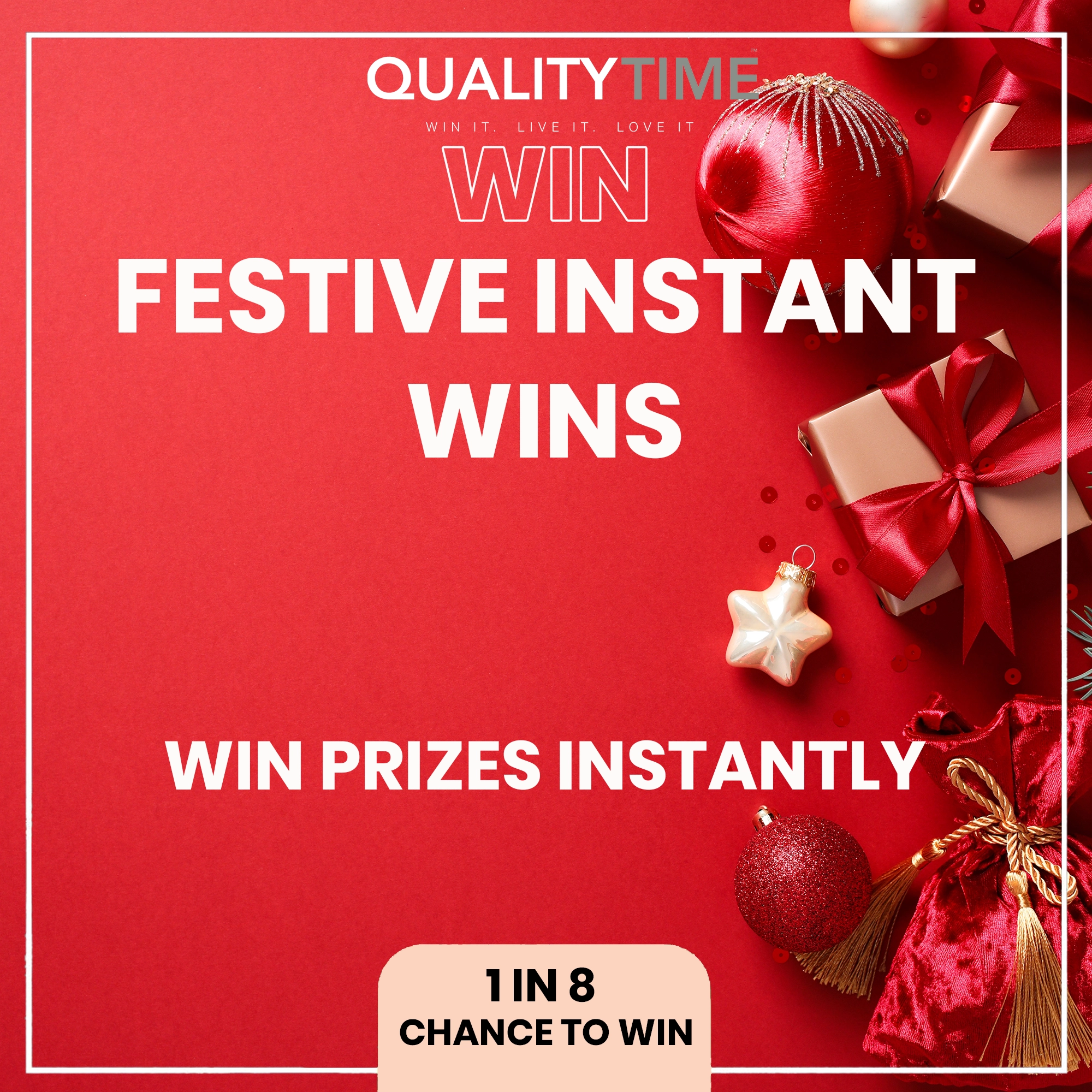 Festive Winter Instant Wins! 1 in 8 chance to win instantly!