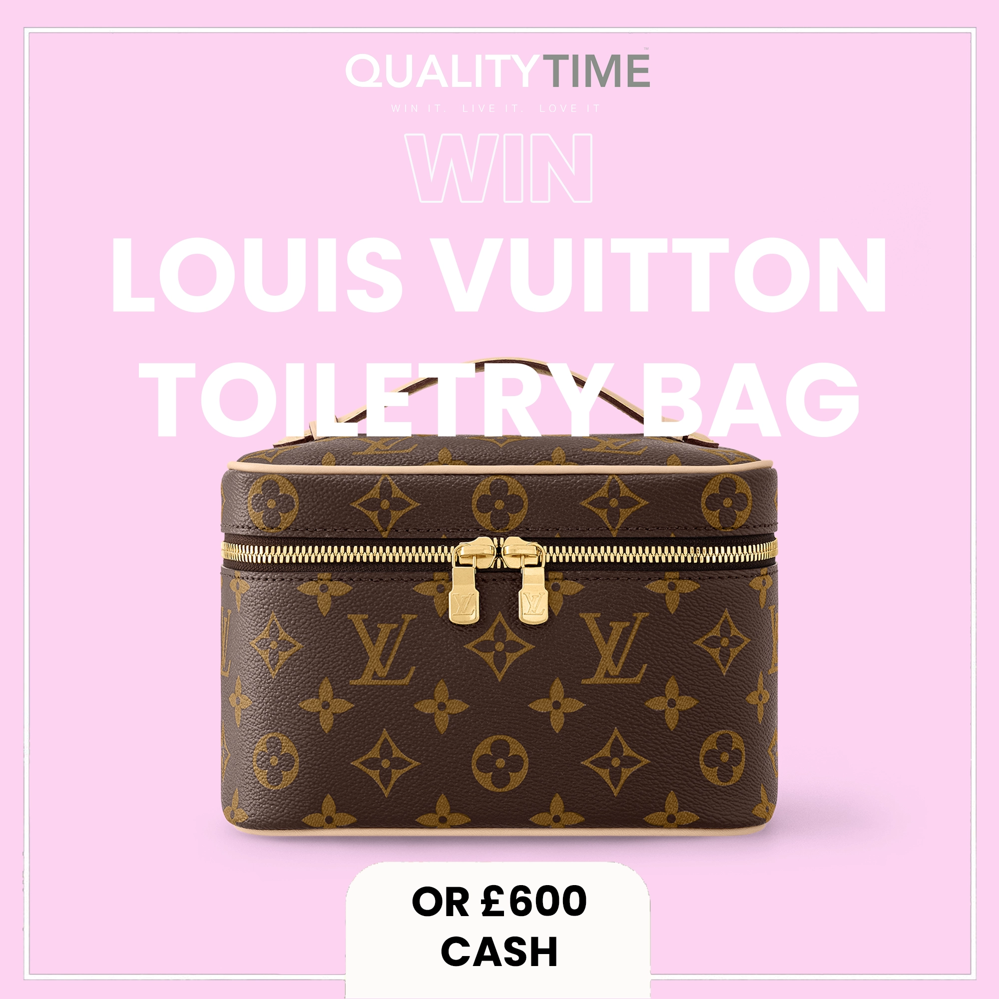 Gorgeous Louis Vuitton Nice Mini Toiletry Bag or £600 CASH!