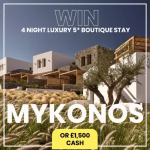 Stunning MYKONOS 4-Night BOUTIQUE 5* Escape or £1,500 CASH! WITH FLIGHTS