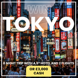 DISCOVER TOKYO, JAPAN – 7 NIGHTS OF LUXURY OR £3,000 CASH!